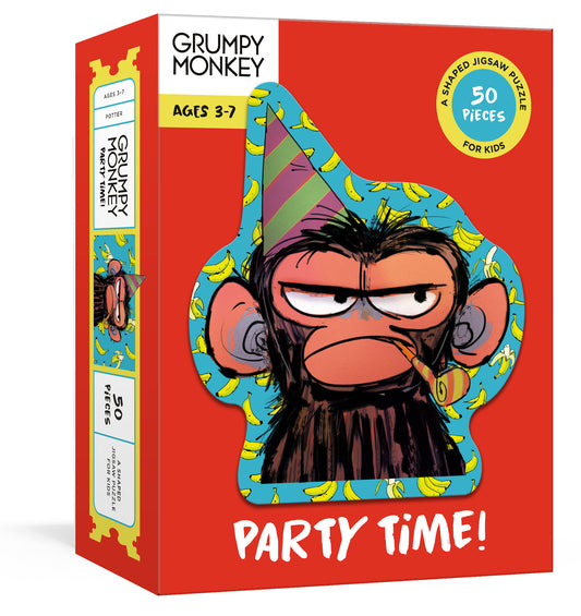 Grumpy Monkey Party Time! Puzzle - A 50-Piece Shaped Jigsaw Puzzle: A Puzzle for Kids