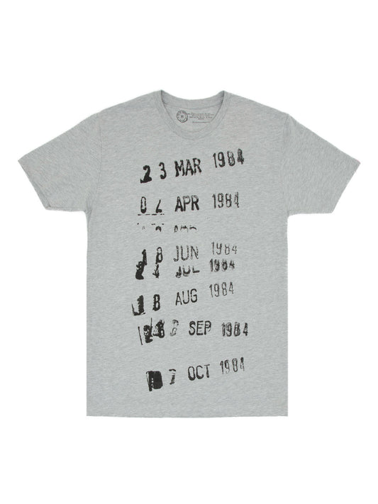 Library Card Stamp (Gray) Unisex T-Shirt X-Small