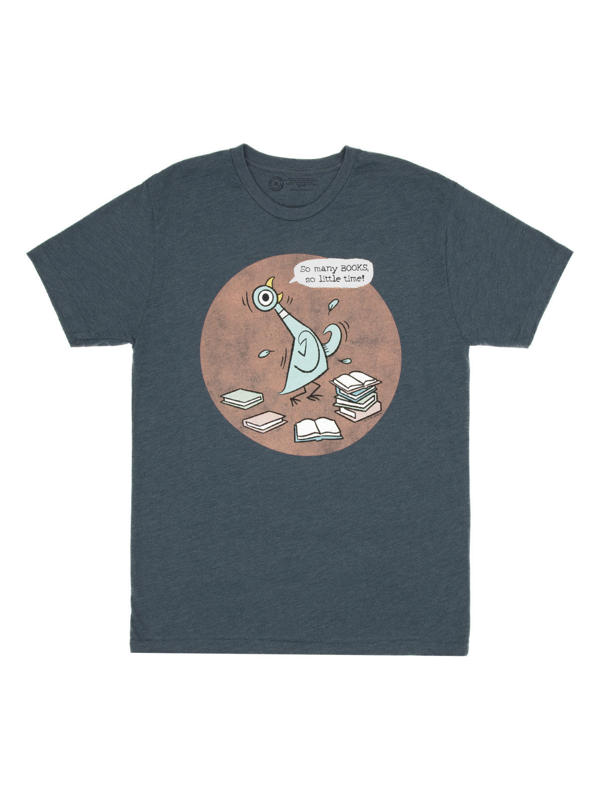 The Pigeon: So Many Books Unisex T-Shirt Medium
