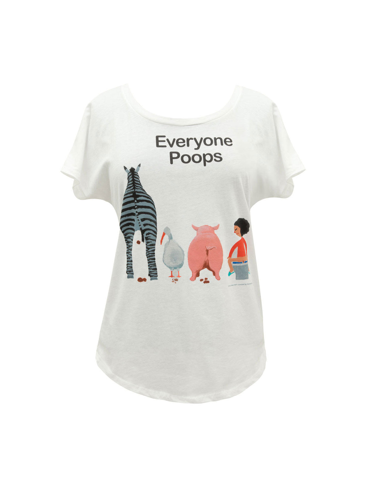 Everyone Poops Women's Relaxed Fit T-Shirt Small