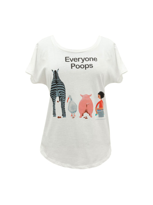 Everyone Poops Women's Relaxed Fit T-Shirt Medium