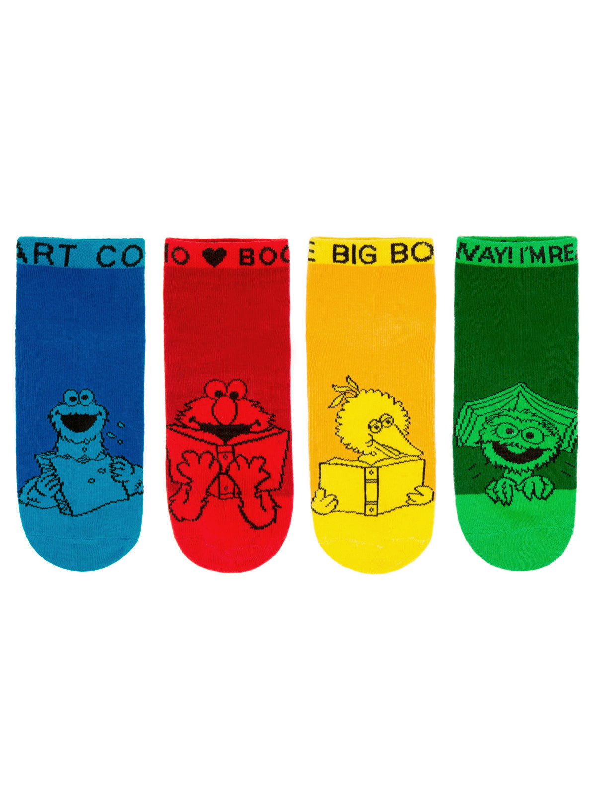 Sesame Street Ankle Socks 4-pack - Small