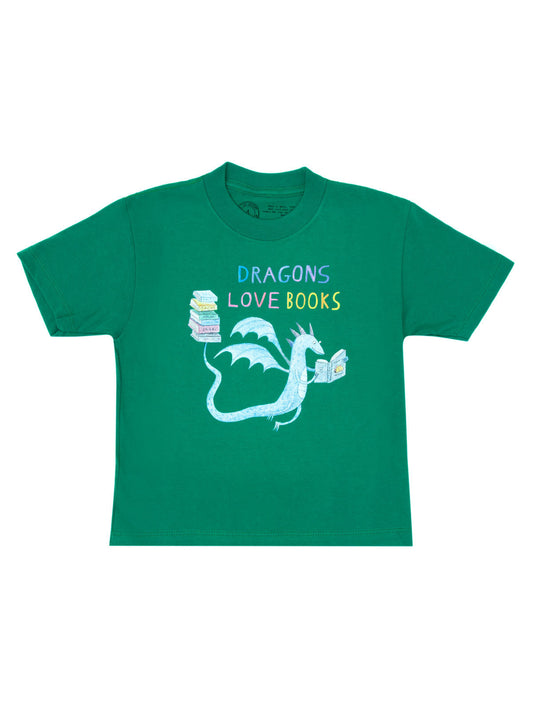Dragons Love Books Kids' T-Shirt - 6 Yr