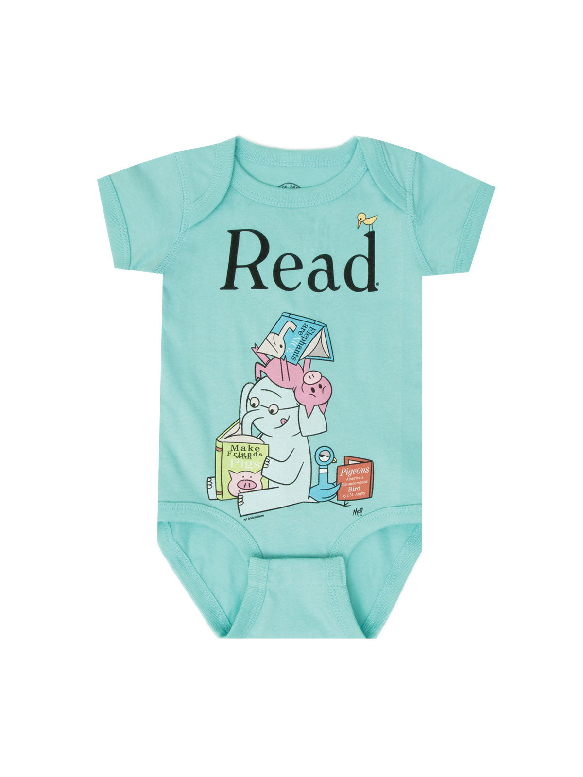 ELEPHANT & PIGGIE Read Baby Bodysuit - 12 Mo