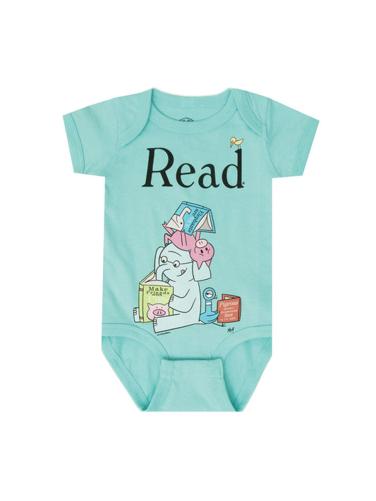 ELEPHANT & PIGGIE Read Baby Bodysuit - 12 Mo