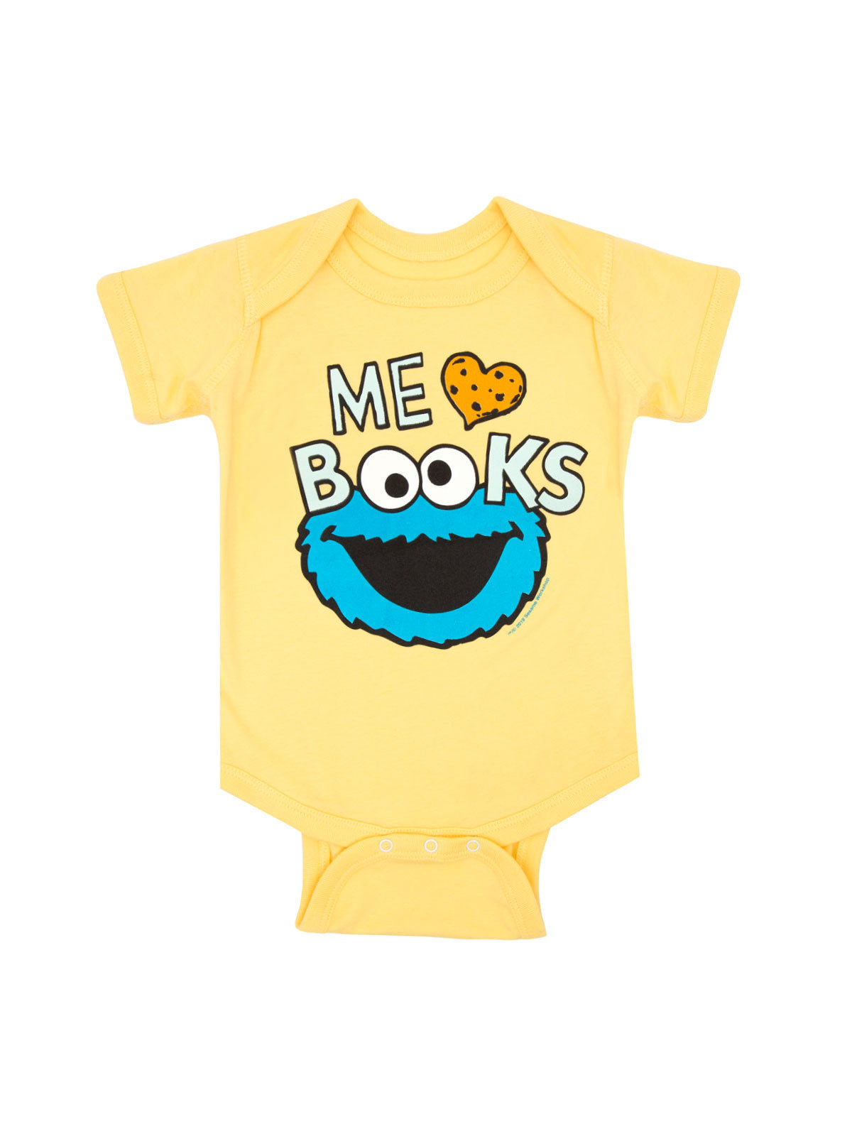 Sesame Street Cookie Monster: Me Love Books Baby Bodysuit - 6 Mo