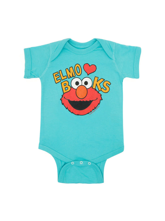 Sesame Street: Elmo Loves Books Baby Bodysuit - 6 Mo