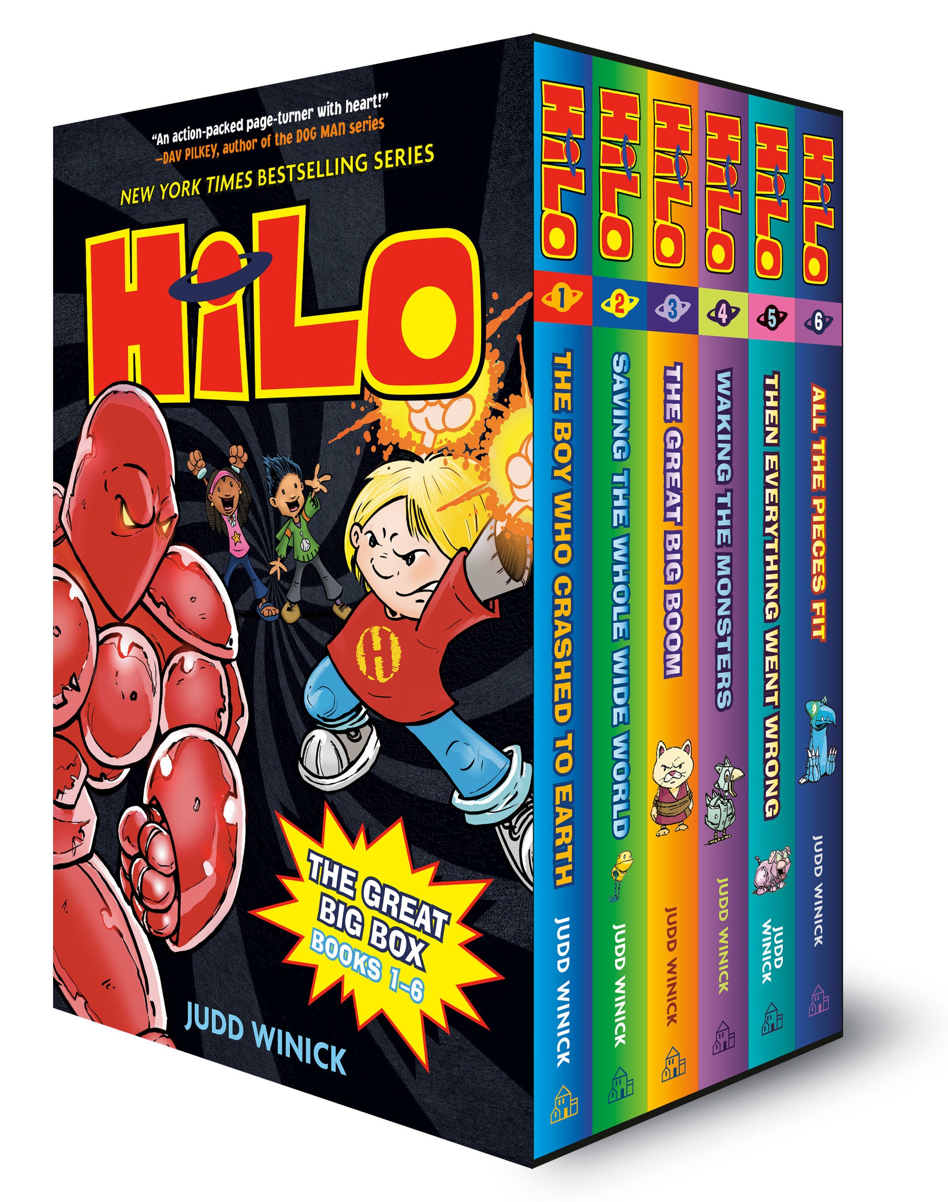 Hilo: The Great Big Box (Books 1-6) - (A Graphic Novel Boxed Set) (Hilo)