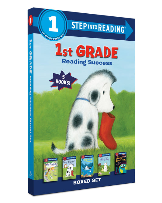 1st Grade Reading Success Boxed Set - Best Friends, Duck & Cat's Rainy Day, Big Shark, Little Shark, Drop It, Rocket! The Amazing Planet Earth (Step into Reading)