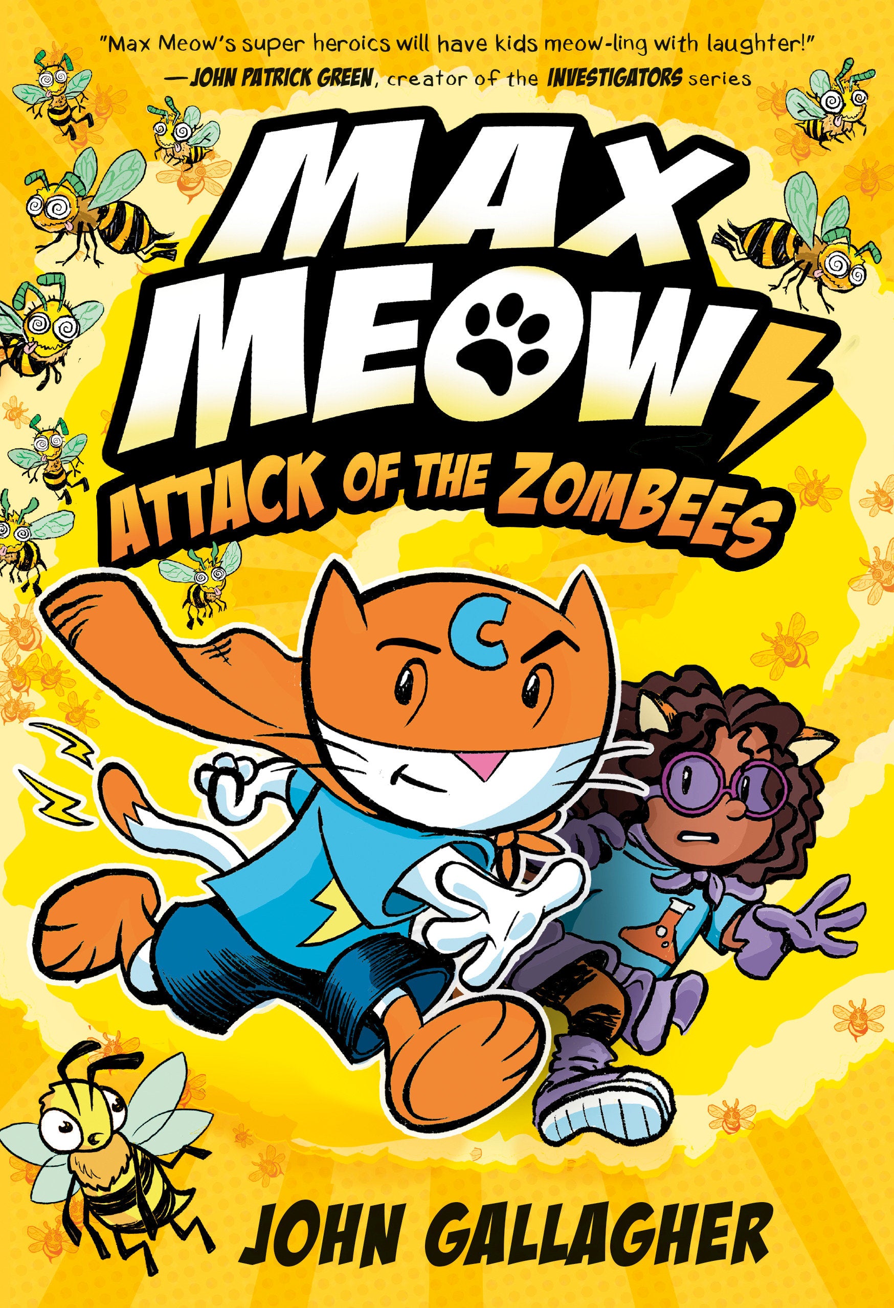 Max Meow 5: Attack of the ZomBEES - (A Graphic Novel) (Max Meow) (Book:5)