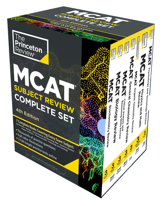 Princeton Review MCAT Subject Review Complete Box Set, 4th Edition - 7 Complete Books + 3 Online Practice Tests (Graduate School Test Preparation)