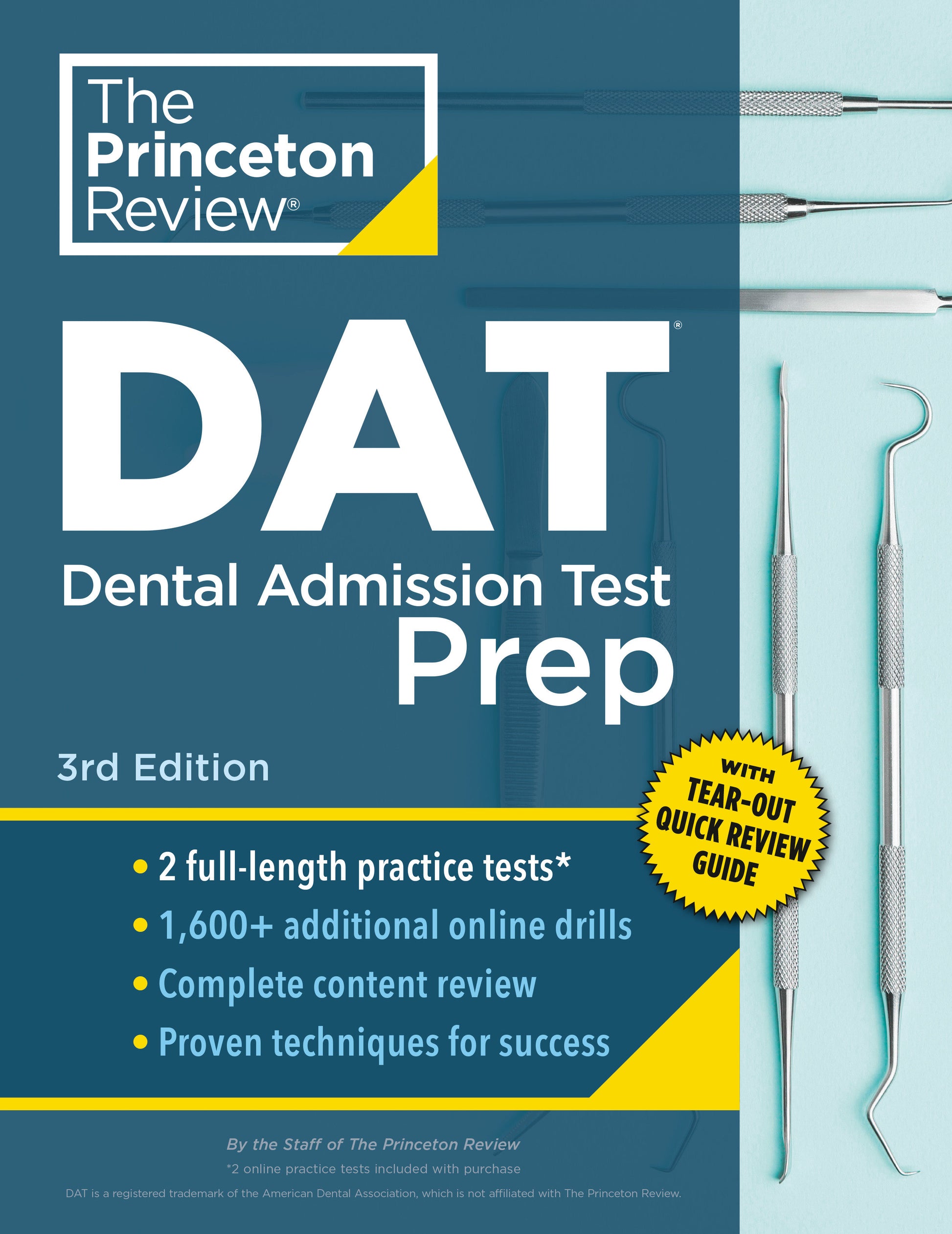 Princeton Review DAT Prep, 3rd Edition (Graduate School Test Preparation)