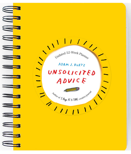 Unsolicited Advice Planner - Undated 52 Week Planner