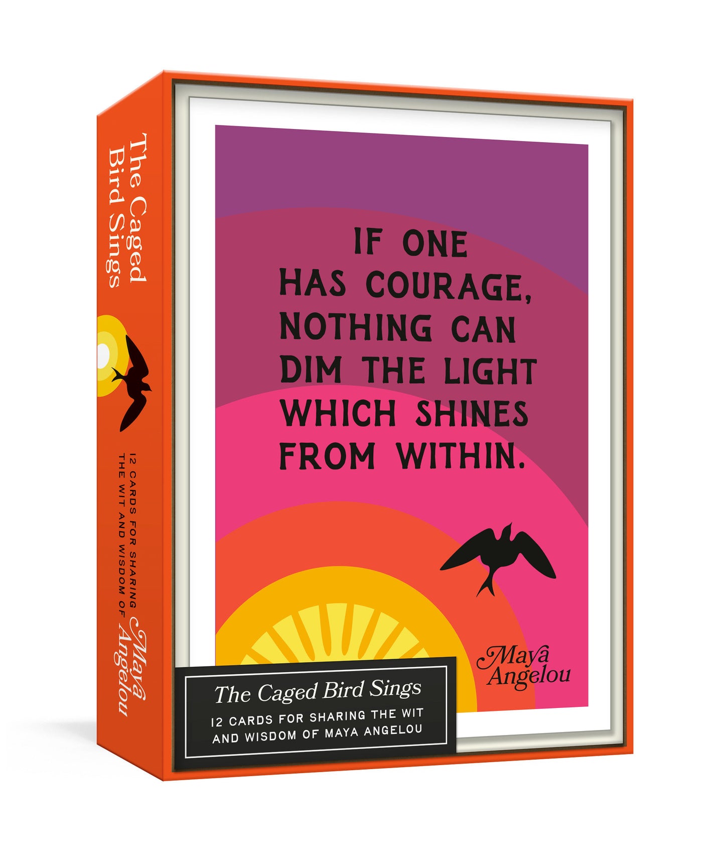 The Caged Bird Sings Note Cards - 12 Cards for Sharing the Wit and Wisdom of Maya Angelou