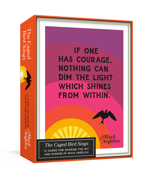 The Caged Bird Sings Note Cards - 12 Cards for Sharing the Wit and Wisdom of Maya Angelou