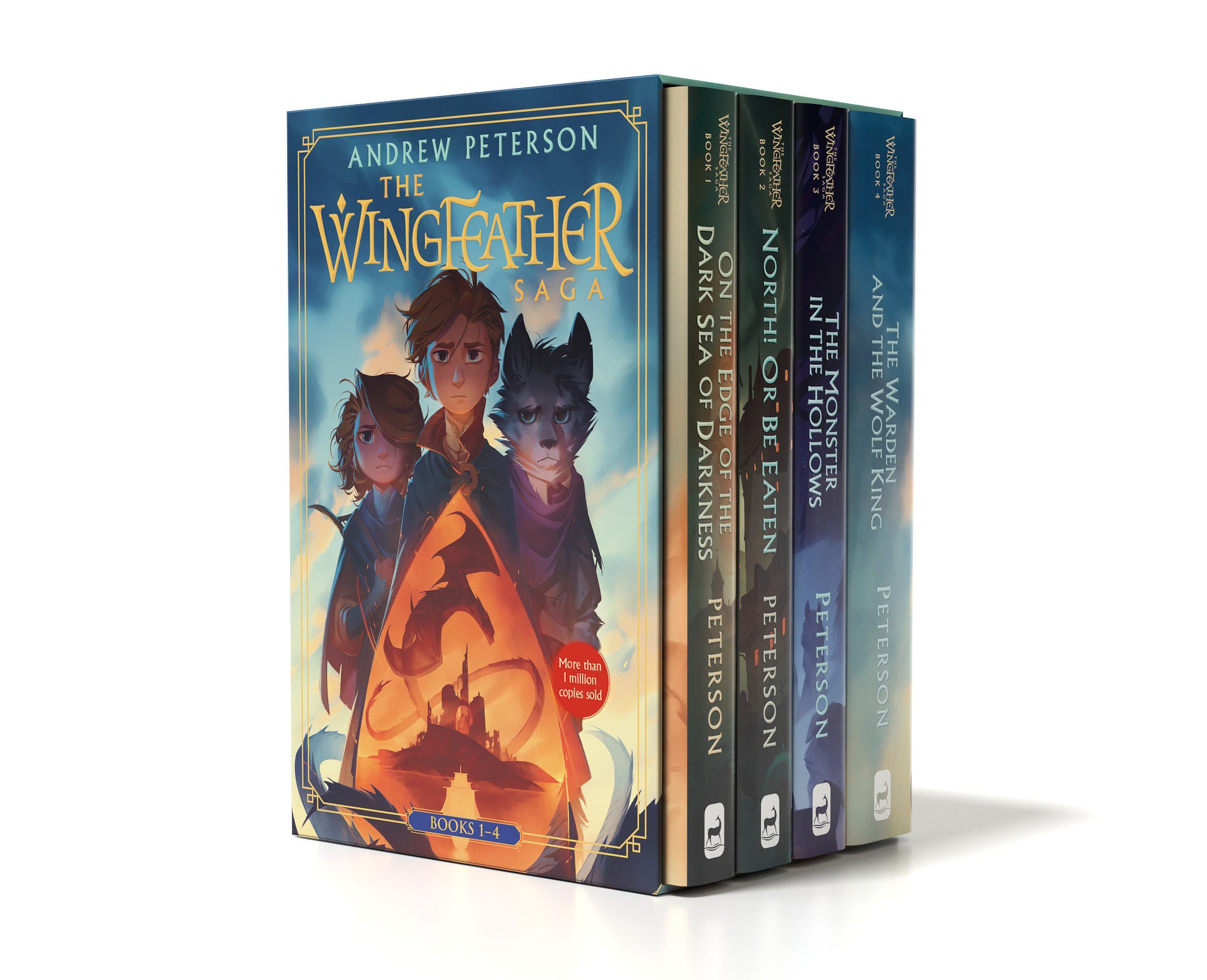 Wingfeather Saga Boxed Set - On the Edge of the Dark Sea of Darkness; North! Or Be Eaten; The Monster in the Hollows; The Warden and the Wolf King (The Wingfeather Saga)