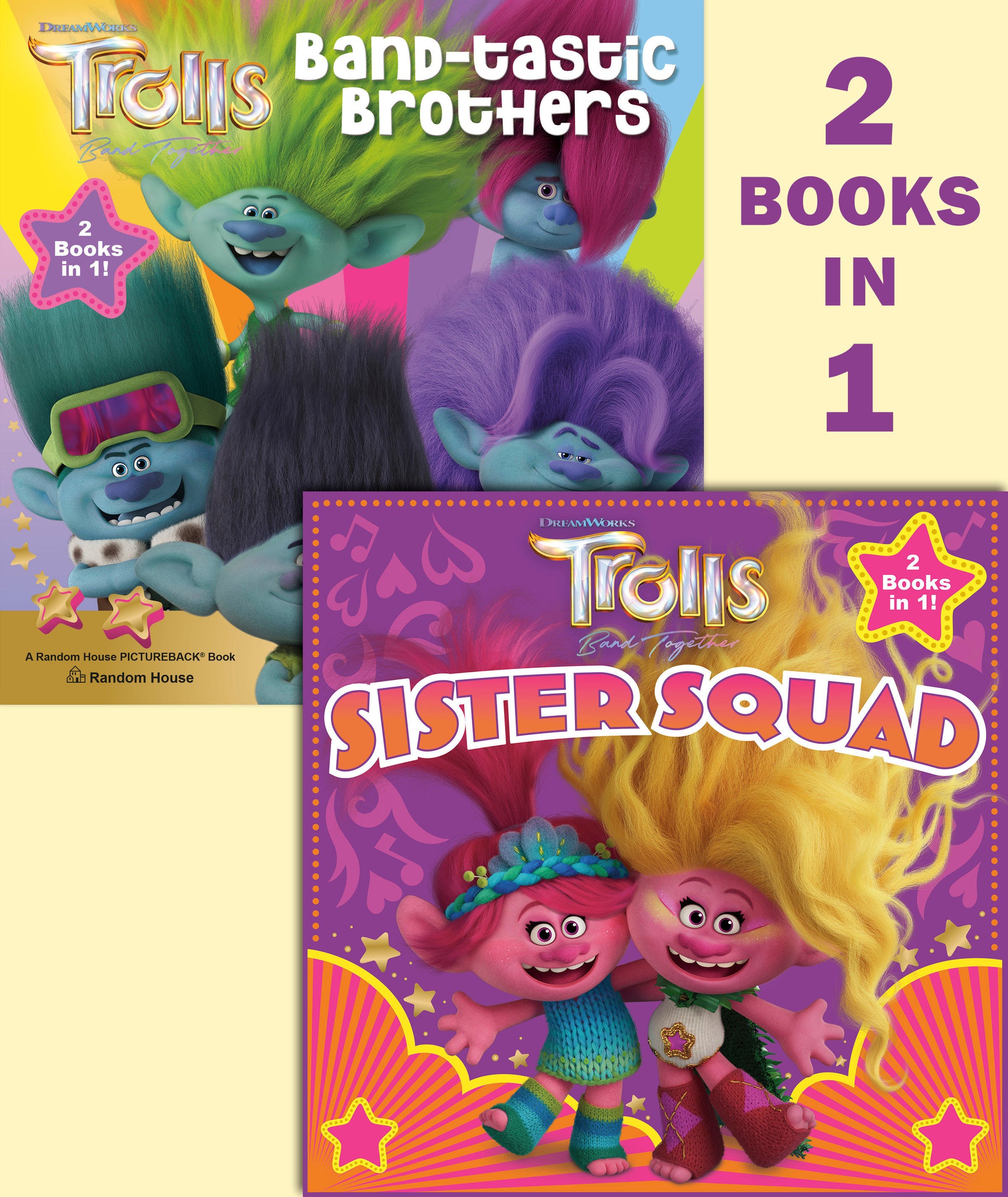 Trolls Band Together: Sister Squad/Band-tastic Brothers (DreamWorks Trolls) (Pictureback)