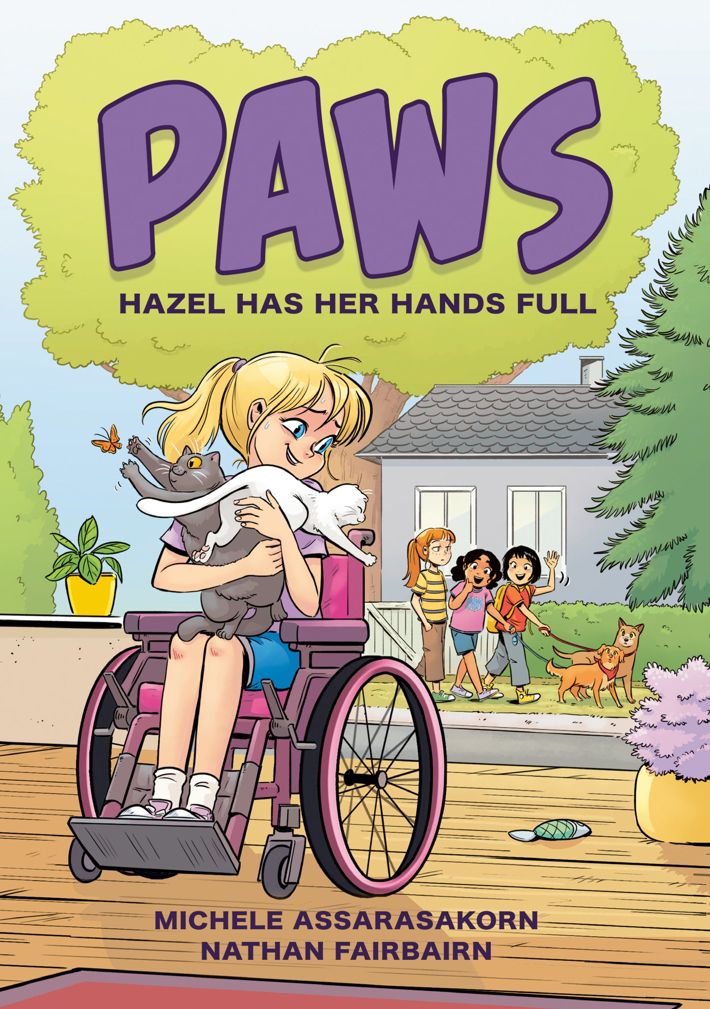 PAWS: Hazel Has Her Hands Full - A Graphic Novel (PAWS) (Book:4)