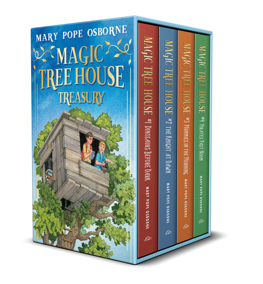 Magic Tree House 1-4 Treasury Boxed Set - Dinosaurs Before Dark; The Knight at Dawn; Mummies in the Morning; Pirates Past Noon (Magic Tree House)