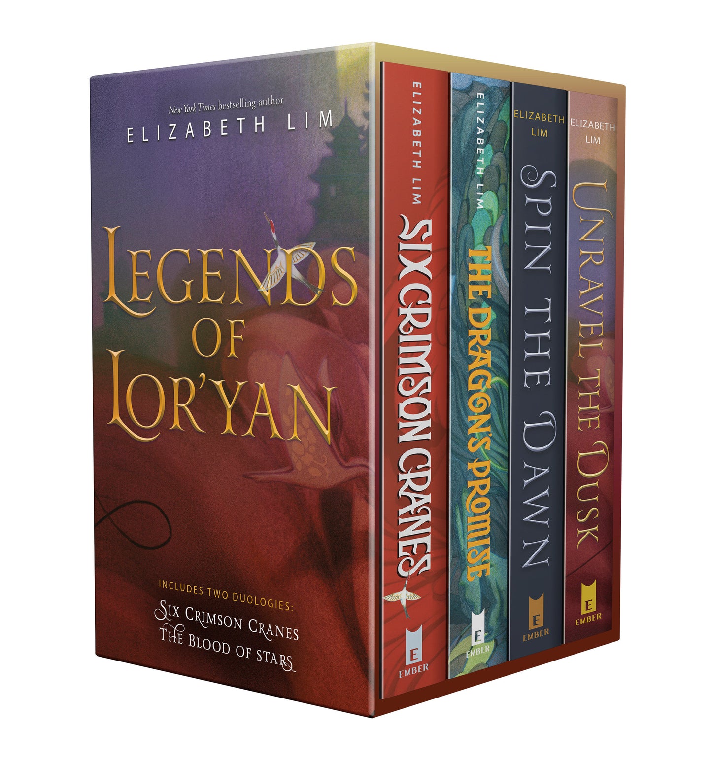Legends of Lor'yan 4-Book Boxed Set - Six Crimson Cranes; The Dragon's Promise; Spin the Dawn; Unravel the Dusk