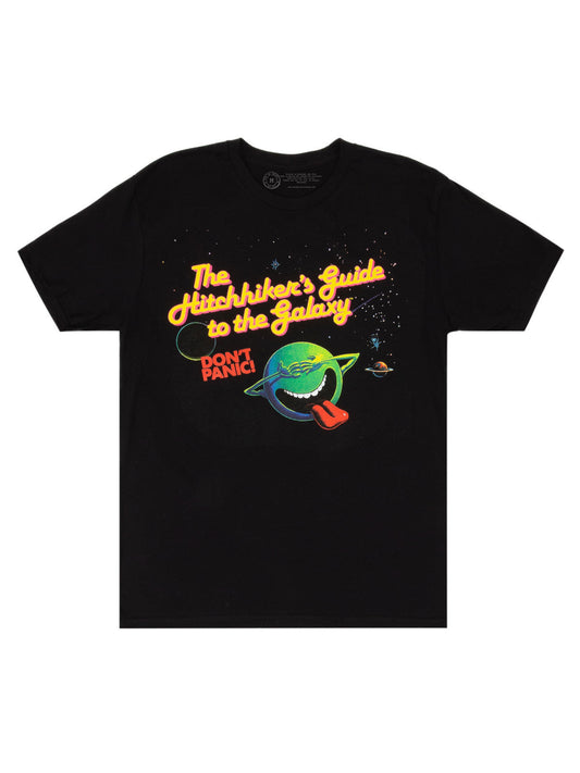 The Hitchhiker's Guide to the Galaxy (Black) Unisex T-Shirt X-Large