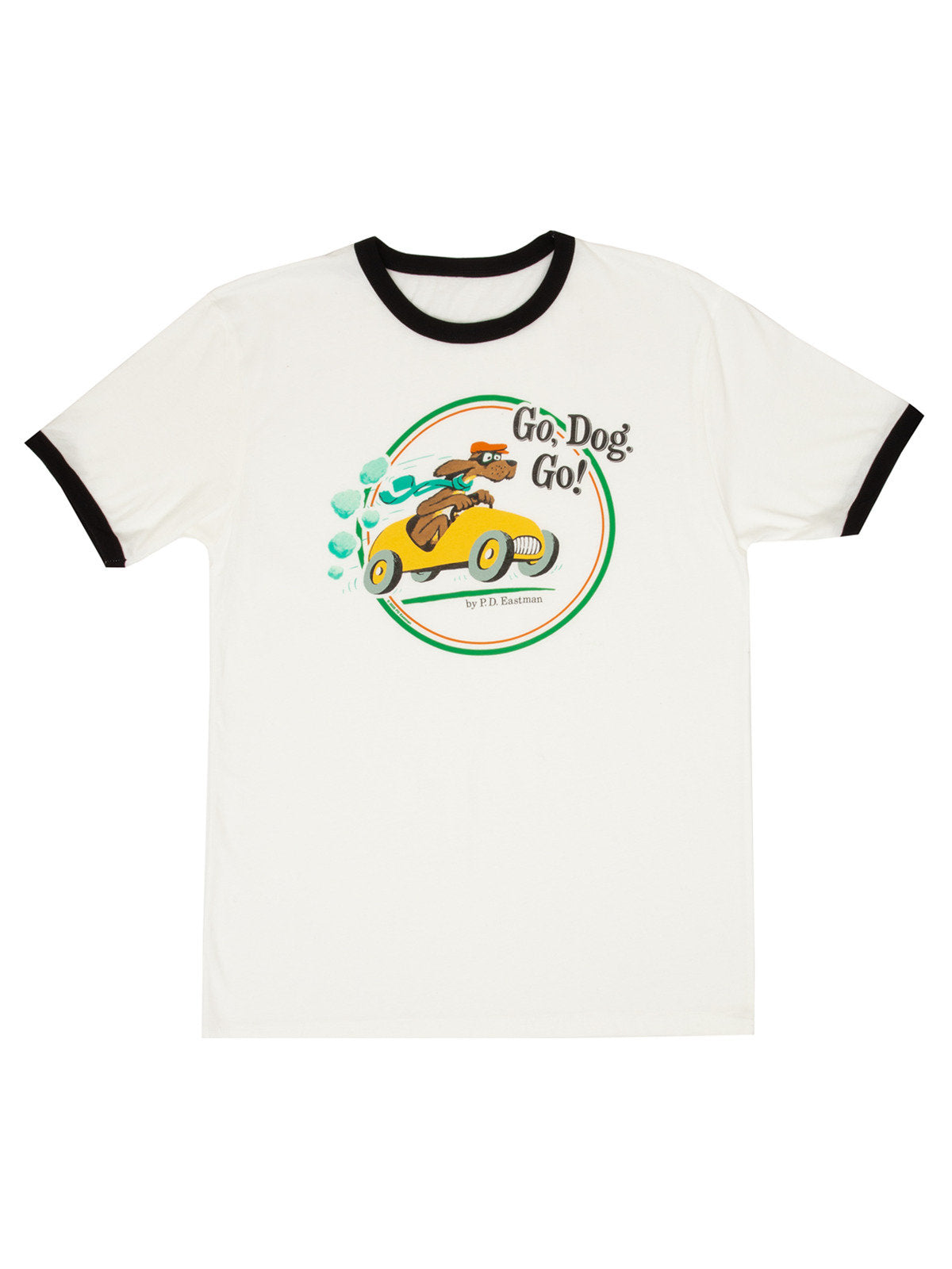 Go, Dog, Go Unisex Ringer T-Shirt Large