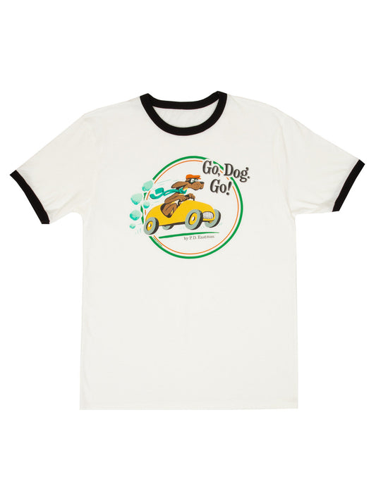 Go, Dog, Go Unisex Ringer T-Shirt Large