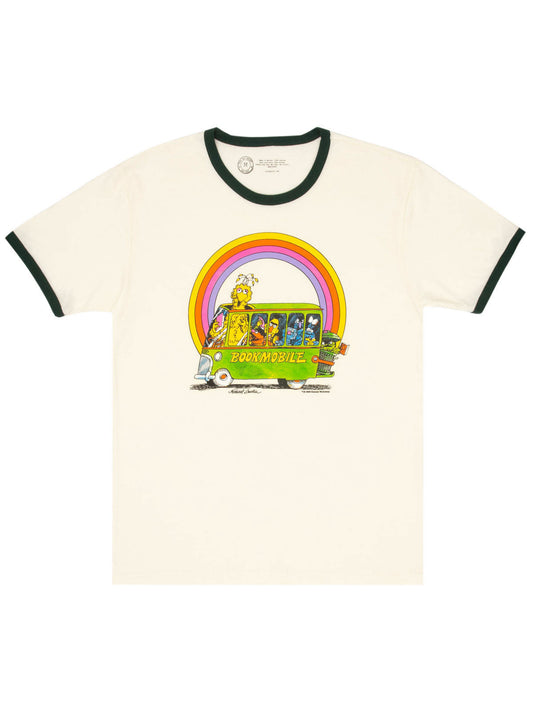 Sesame Street: Bookmobile Unisex Ringer T-Shirt Medium