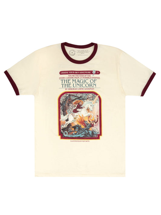 Choose Your Own Adventure: The Magic of the Unicorn Unisex Ringer T-Shirt XX-Large
