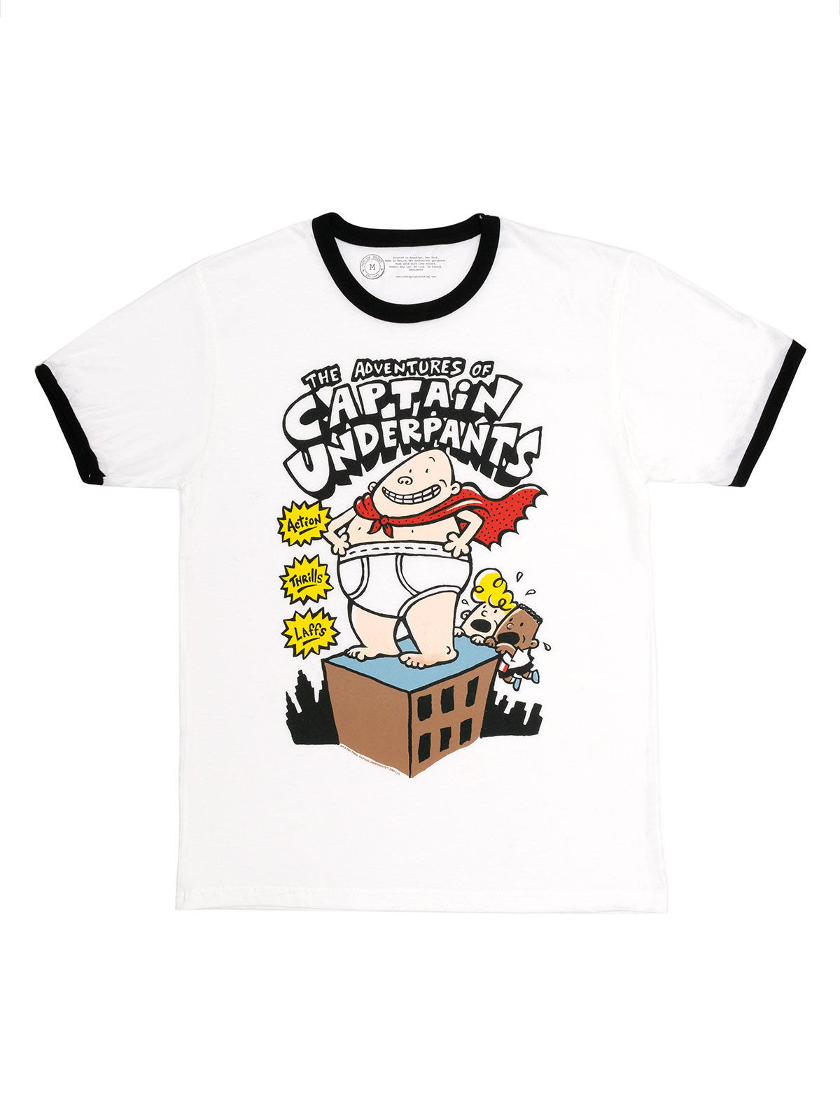 The Adventures of Captain Underpants Unisex Ringer T-Shirt XX-Large