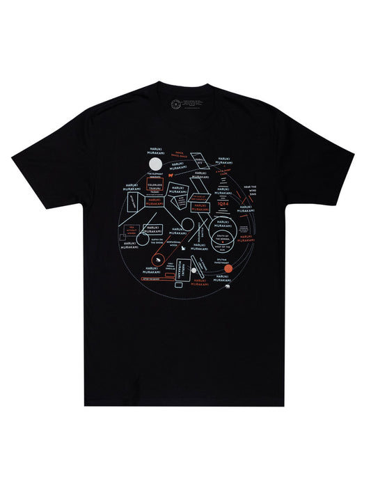 Haruki Murakami Novel Map Unisex T-Shirt X-Large