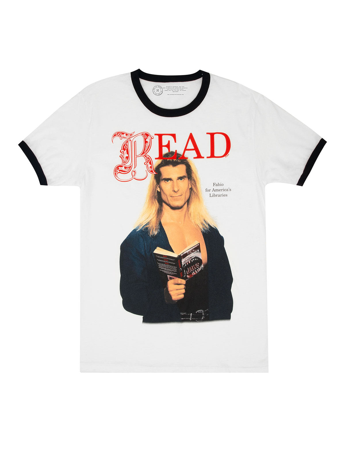 Fabio READ Unisex Ringer T-Shirt X-Small
