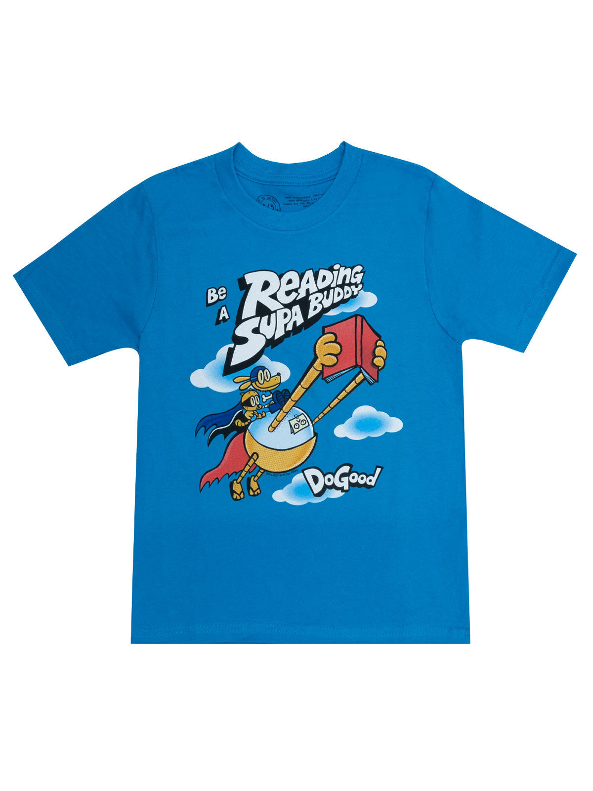 Dog Man: Be a Reading Supa Buddy Kids' T-Shirt - 14/16 Yr