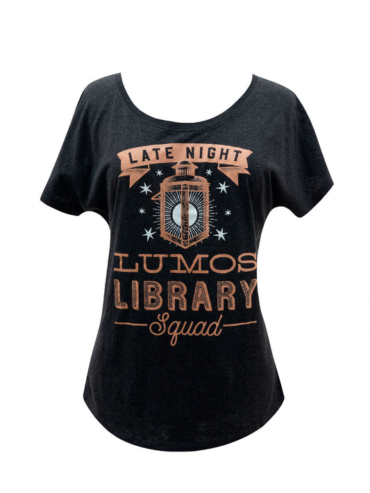 Lumos Library Squad Women's Relaxed Fit T-Shirt Small