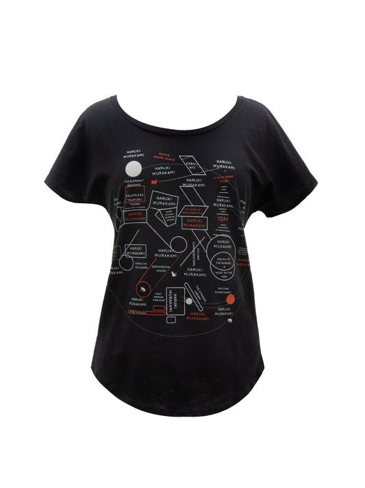 Haruki Murakami Novels Map Women's Relaxed Fit T-Shirt X-Small