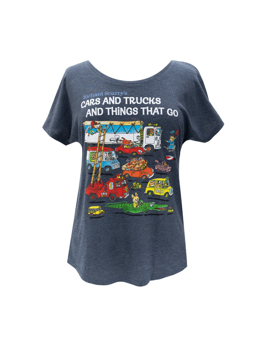 Richard Scarry: Cars and Trucks and Things That Go Women's Relaxed Fit T-Shirt Medium