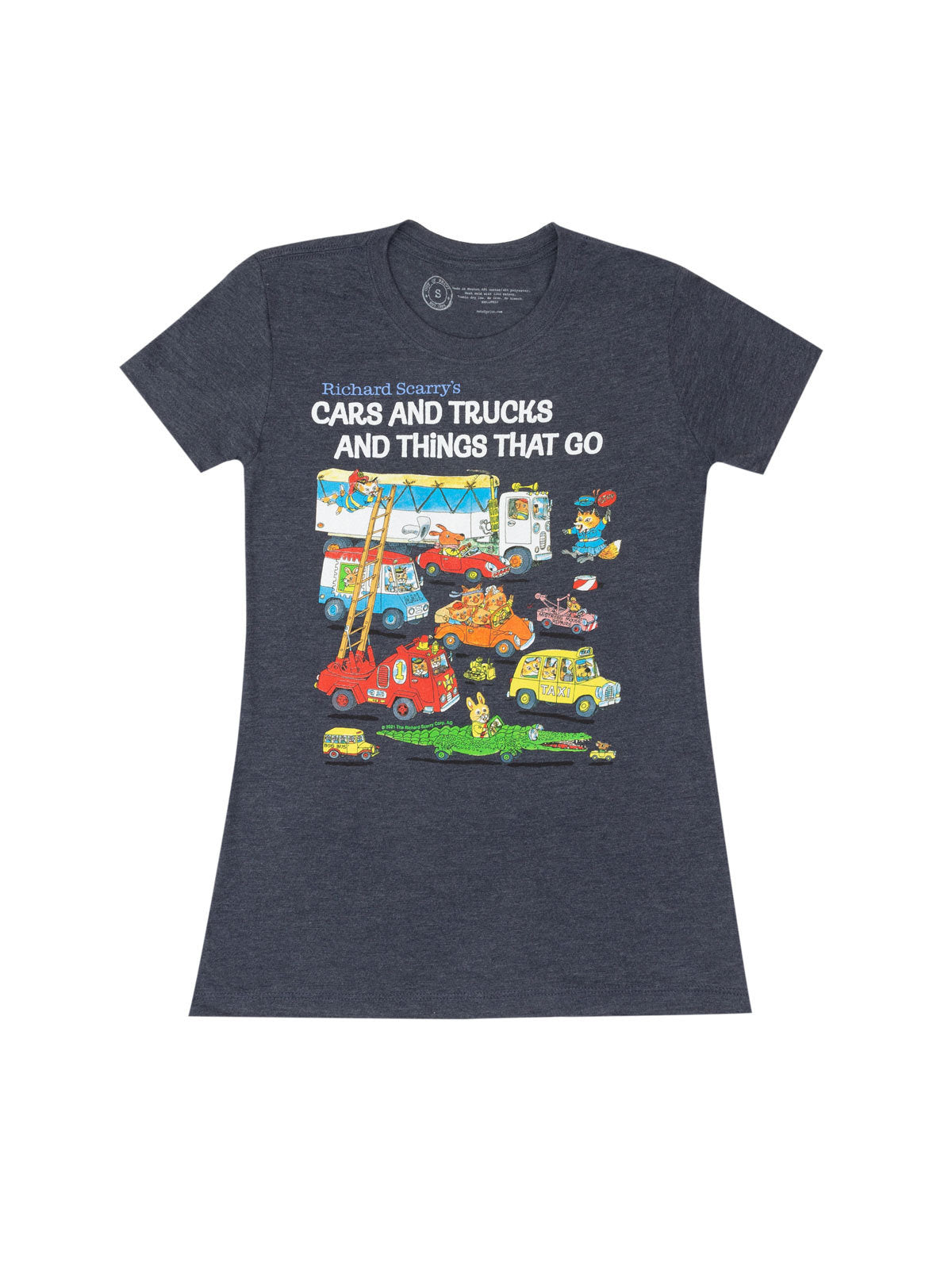 Richard Scarry: Cars and Trucks and Things That Go Women's Crew T-Shirt Large