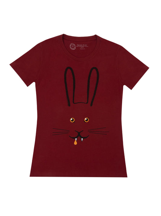 Bunnicula (Red) Women's Crew T-Shirt Medium