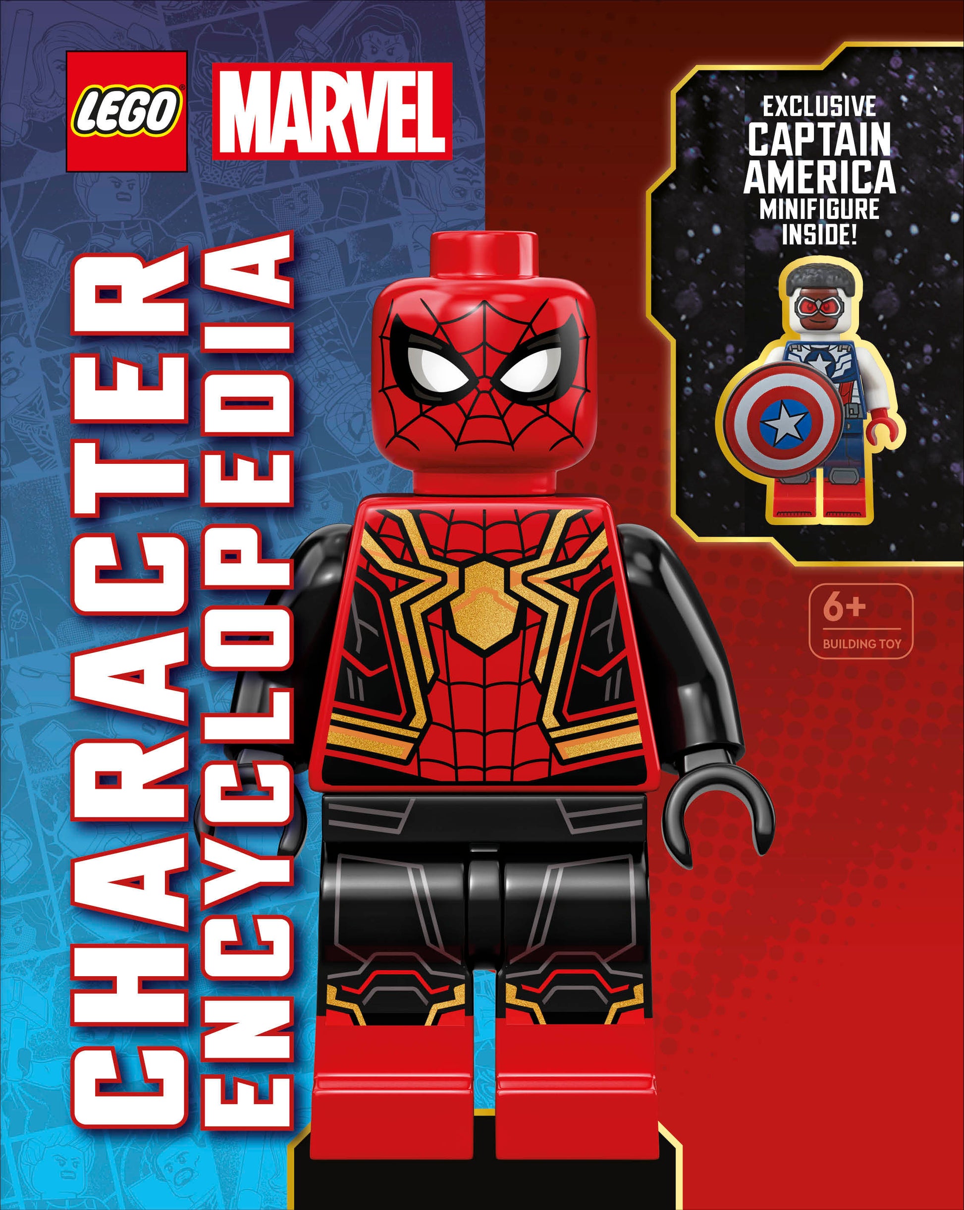 LEGO Marvel Character Encyclopedia - With Exclusive Captain America Minifigure