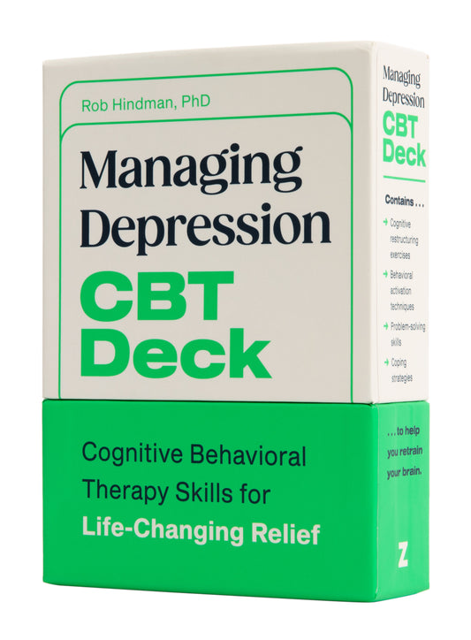 Managing Depression CBT Deck - Cognitive Behavioral Therapy Skills for Life-Changing Relief