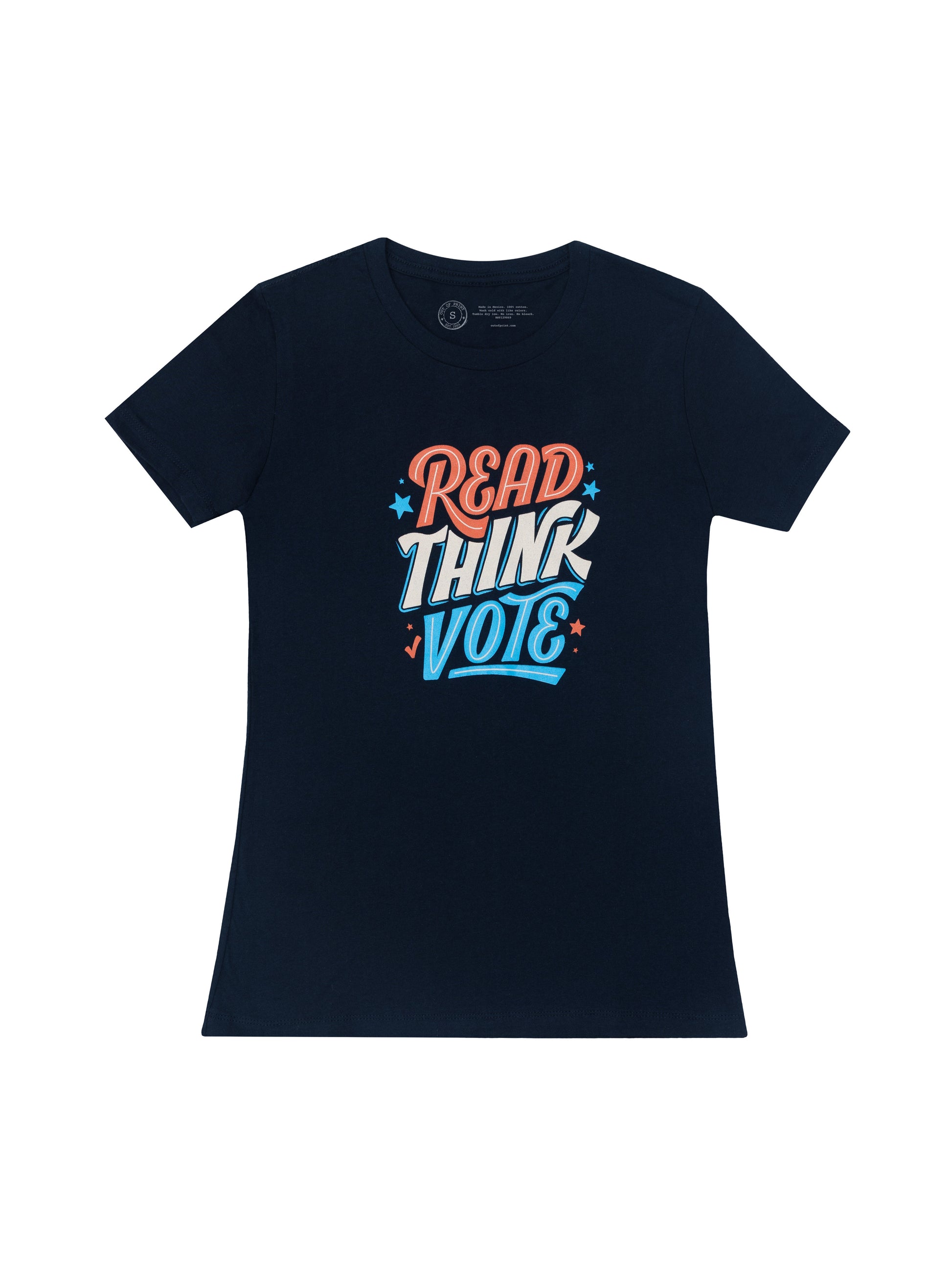 Read Think Vote 2024 Women's Crew T-Shirt X-Small