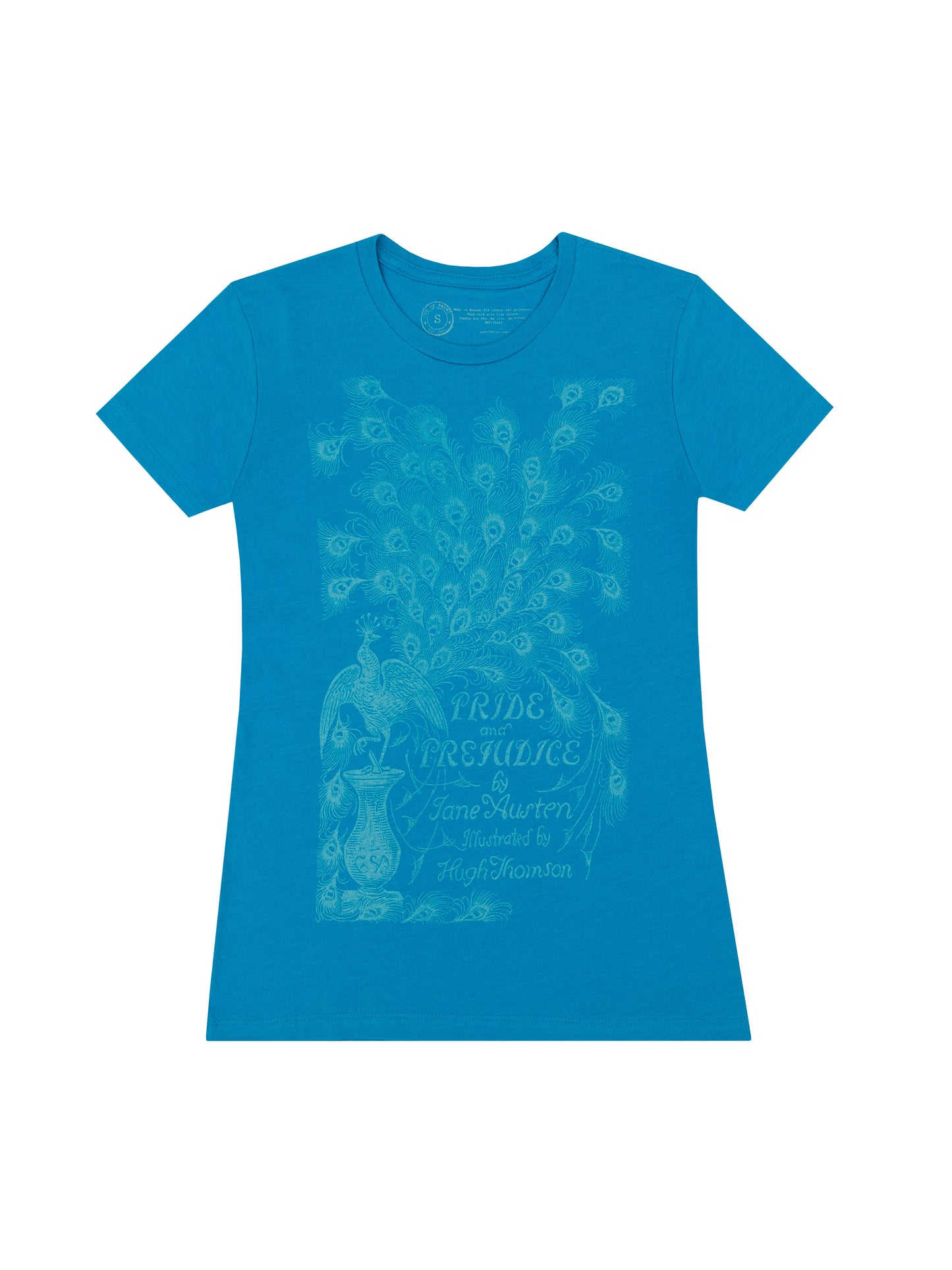 Pride and Prejudice (Teal) Women's Crew T-Shirt Medium