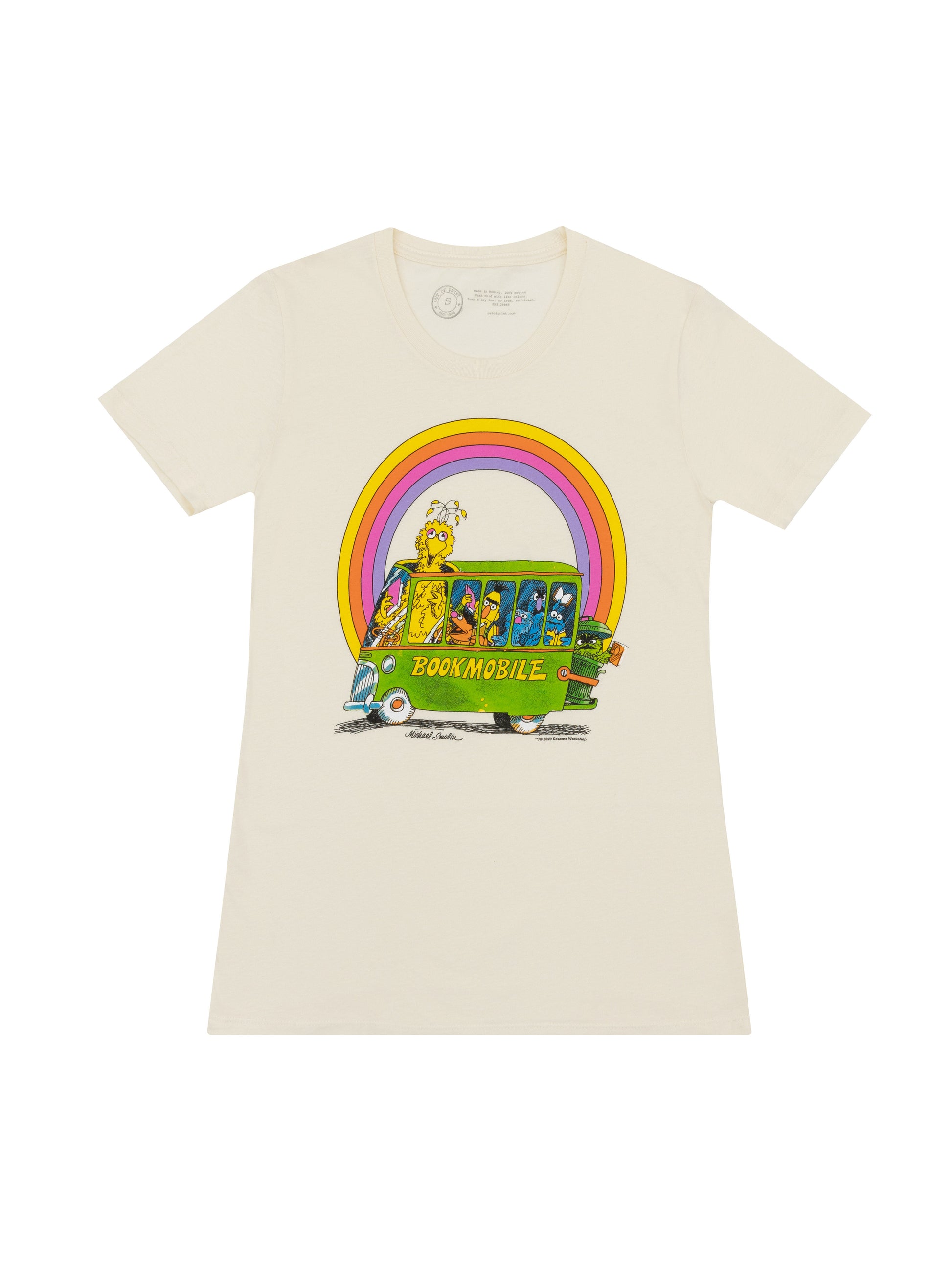 Sesame Street Bookmobile Women's Crew T-Shirt Medium