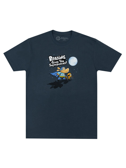 Dog Man: Reading Gives You Superpowers Unisex T-Shirt Large