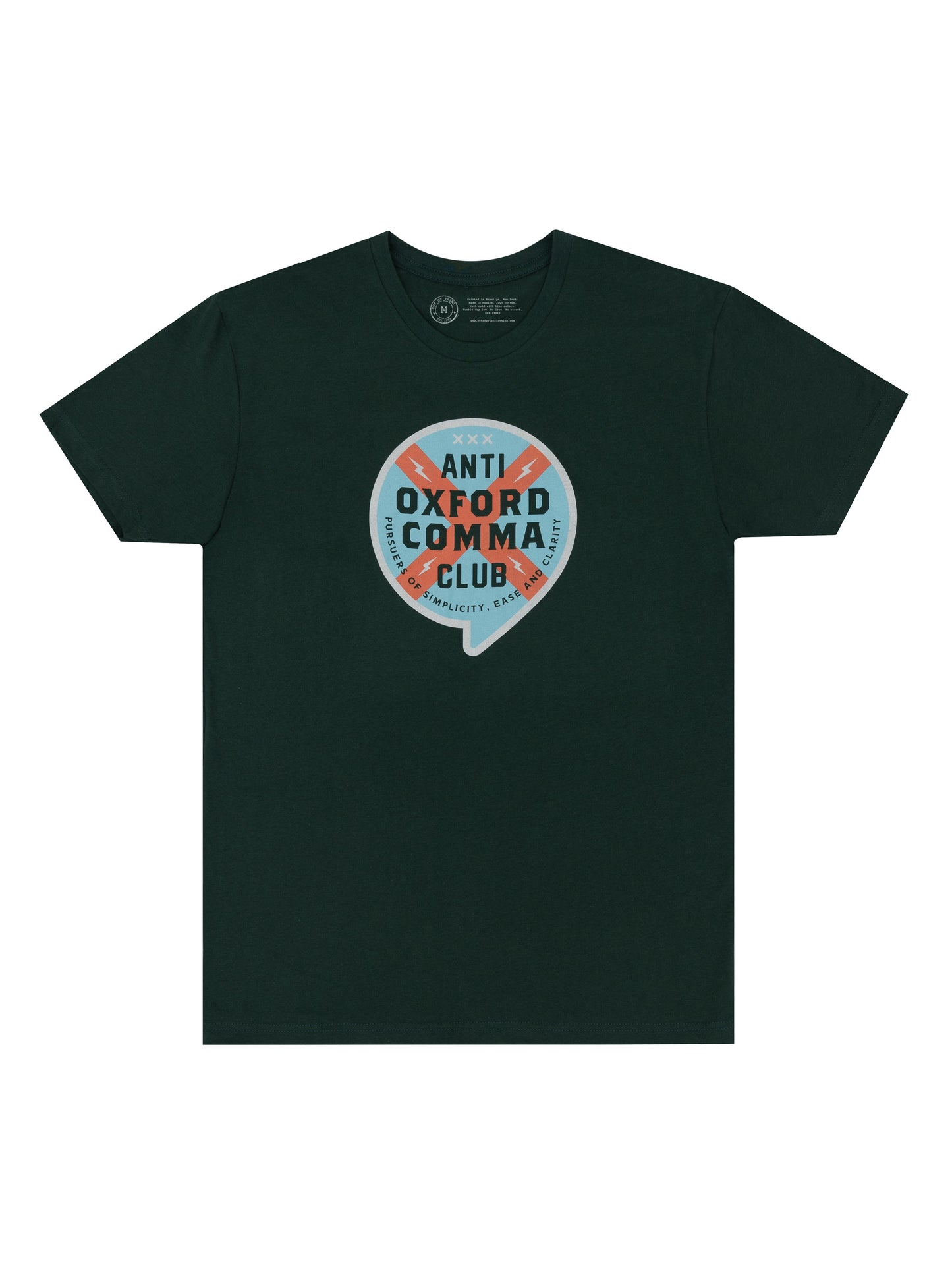 Anti Oxford Comma Club Unisex T-Shirt XXX-Large