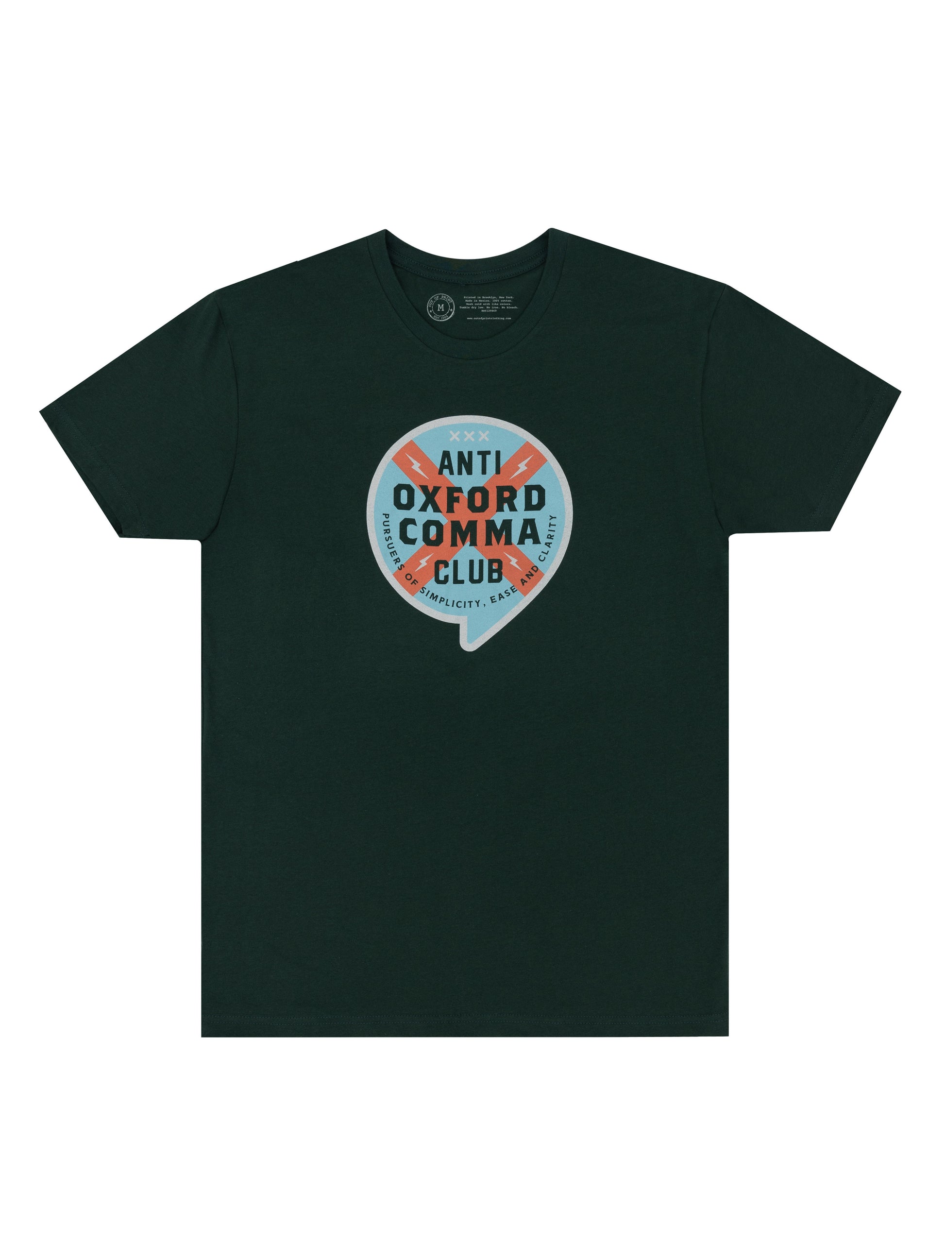 Anti Oxford Comma Club Unisex T-Shirt XXX-Large