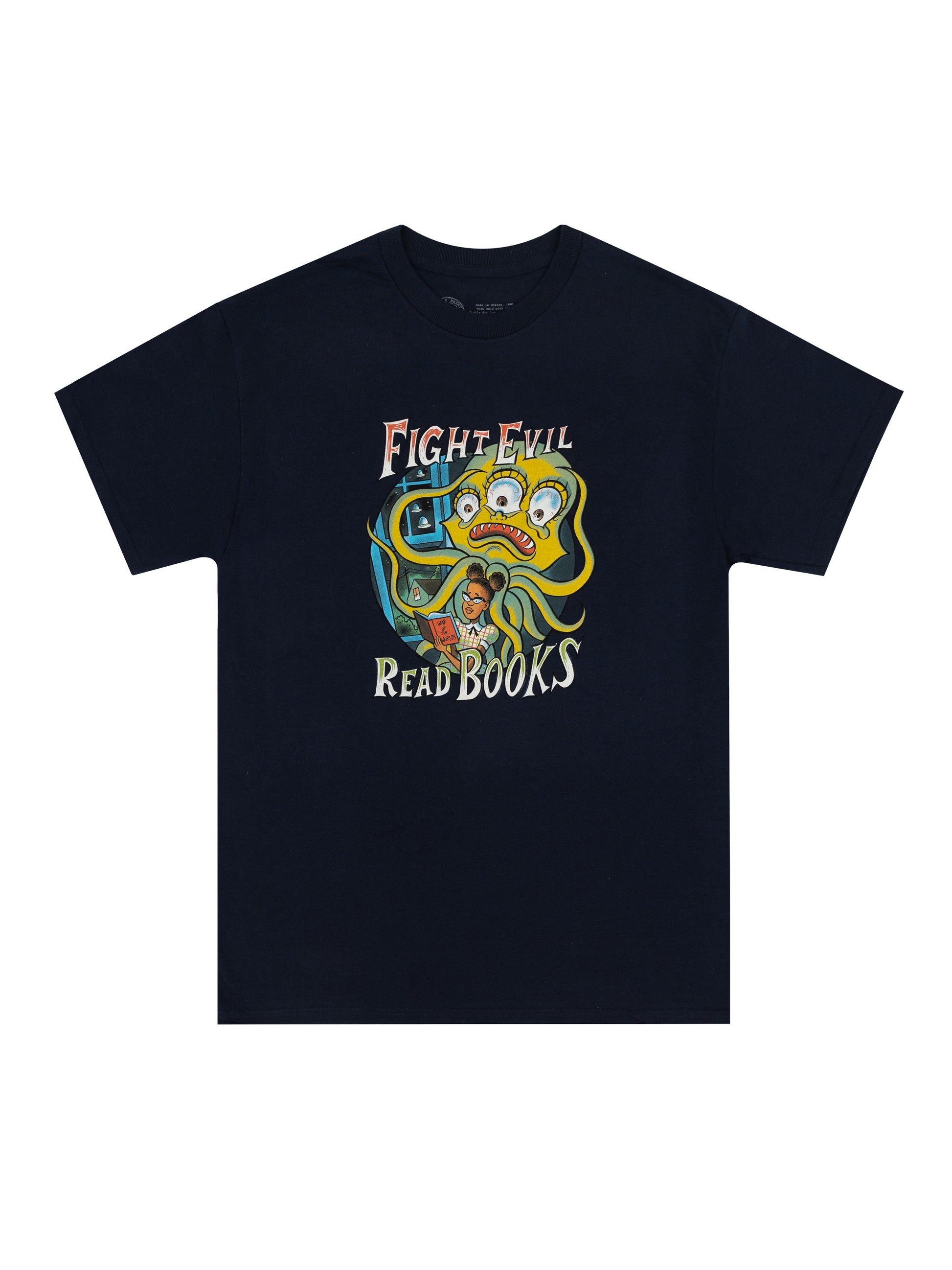 Fight Evil, Read Books: 2024 Design Unisex T-Shirt X-Large