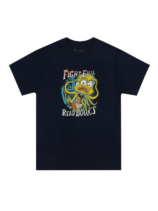 Fight Evil, Read Books: 2024 Design Unisex T-Shirt X-Large