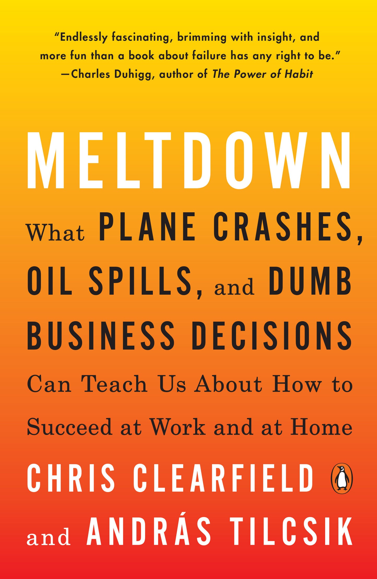 Meltdown - What Plane Crashes, Oil Spills, and Dumb Business Decisions Can Teach Us About How to Succeed at Work and at Home