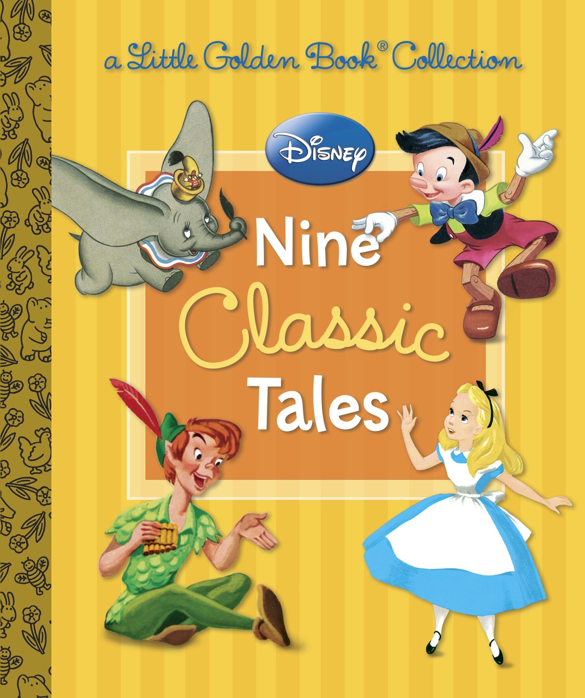 Disney: Nine Classic Tales (Disney Mixed Property) (Little Golden Book)